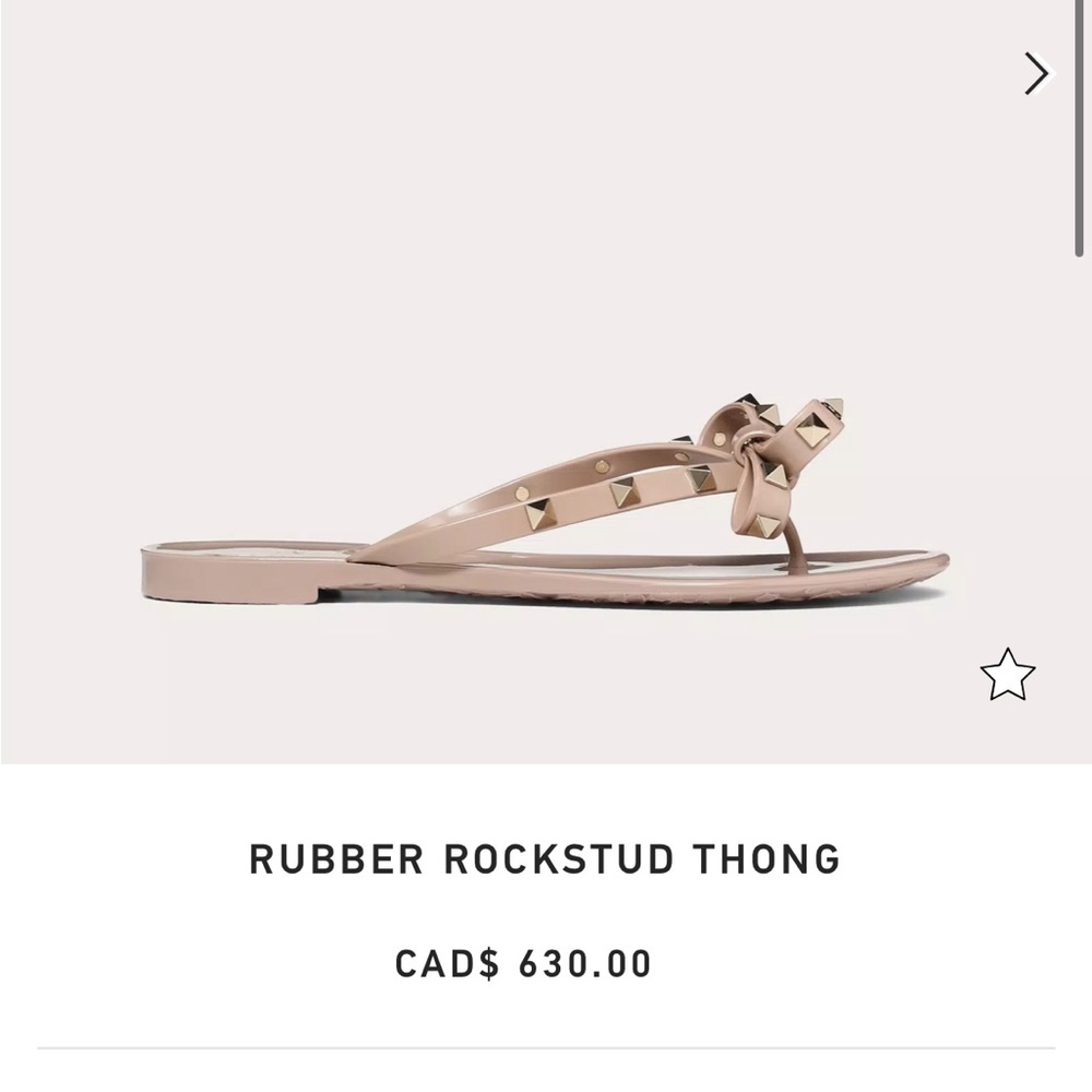 VALENTINO RUBBER ROCKSTUD THONG - Picture 4 of 8